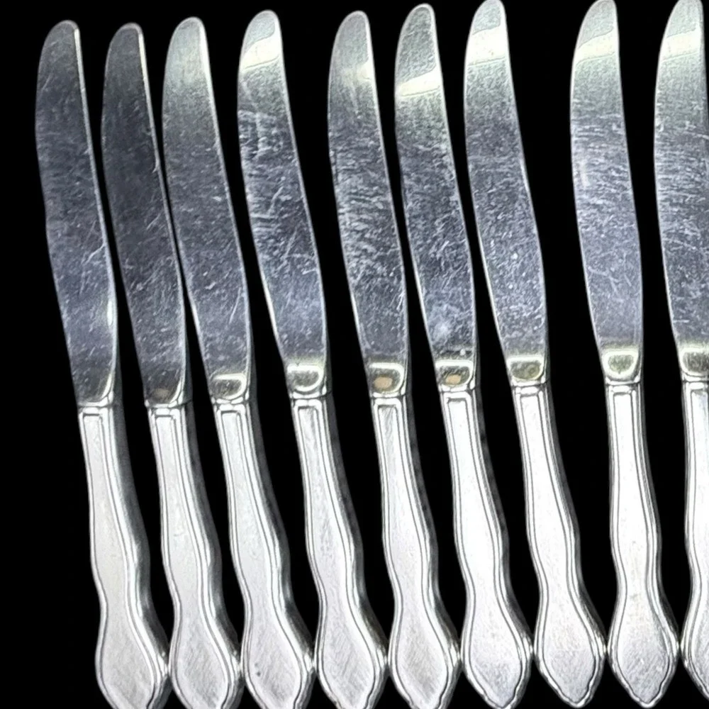 1881 Rogers Stainless Oneida Ltd TWILIGHT 16‎ Dinner Knives  Flatware
